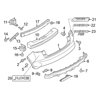 Nissan OE - Rear Bumper - Bumper & Components (Nismo / Nismo RS)