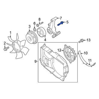 Nissan OE - Engine Cooling Fan Pulley Stud