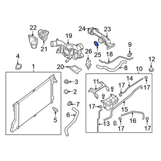 Nissan OE - Engine Coolant Pipe O-Ring
