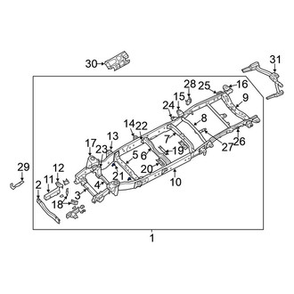 Nissan OE - Front Left Frame Stiffener
