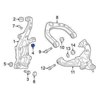 Nissan OE - Upper Steering Knuckle Nut