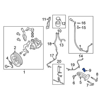 Nissan OE - Power Steering Pump Nut