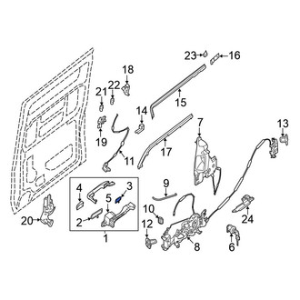 Nissan OE - Rear Right Exterior Door Handle Gasket