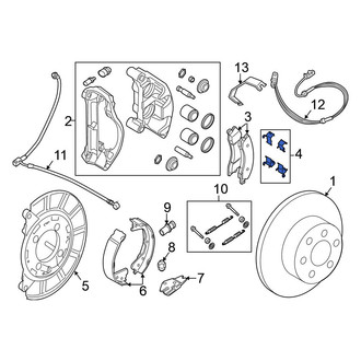 Nissan OE - Rear Disc Brake Pad Set