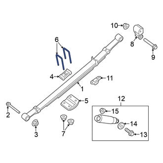 Nissan OE - Leaf Spring Axle U-Bolt