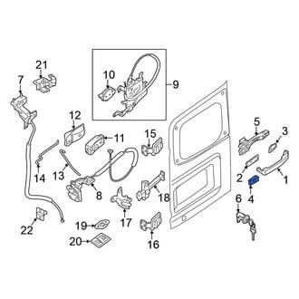 Nissan OE - Rear Right Exterior Door Handle Cover