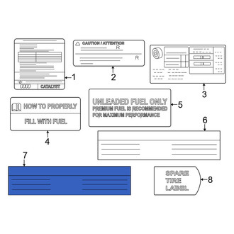 Nissan OE - A/C System Information Label