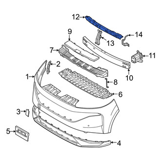 Nissan OE - Front Bumper Cover Support Rail