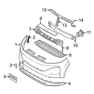Nissan OE - Front Left Bumper Cover Bracket