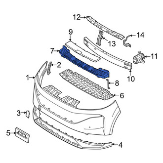 Nissan OE - Front Lower Bumper Impact Absorber