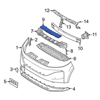 Nissan OE - Front Upper Bumper Impact Absorber