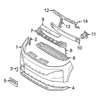 Nissan OE - Front Bumper & Grille - Bumper & Components