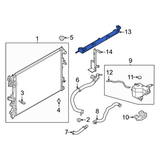 Nissan OE - Front Upper Radiator Support Air Deflector