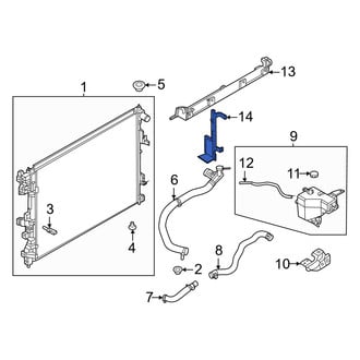 Nissan OE - Front Right Radiator Support Air Deflector