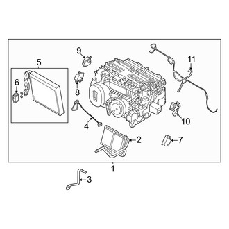 Nissan OE - Air Conditioner & Heater - Evaporator & Heater Components