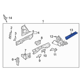 Nissan OE - Front Left Inner Frame Side Member