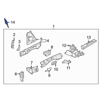 Nissan OE - Front Left Frame Side Member Brace