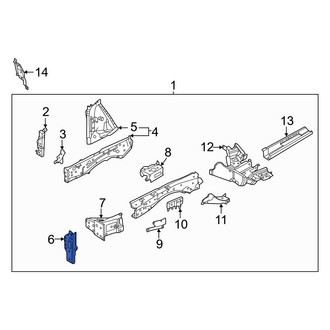 Nissan OE - Front Right Frame Rail End