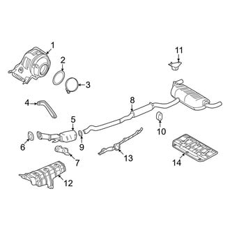 Nissan OE - Exhaust System - Exhaust Components