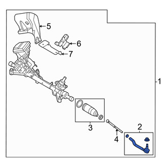 Nissan OE - Front Right Outer Steering Tie Rod End