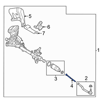 Nissan OE - Front Inner Steering Tie Rod End