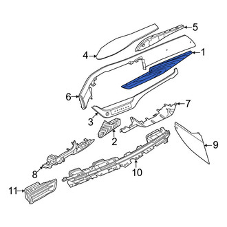 Nissan OE - Front Right Instrument Panel Trim Panel