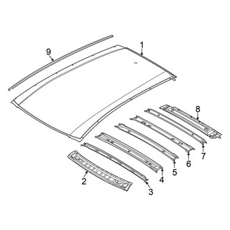 Nissan OE - Roof & Components (W/O Sunroof), (SV)