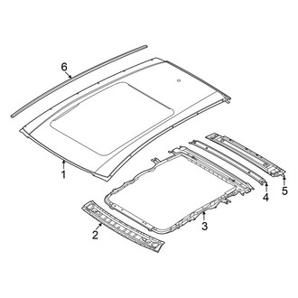 Nissan OE - Roof & Components (With Sunroof), (Platinum / SL)