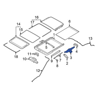 Nissan OE - Center Left Sunroof Frame Bracket