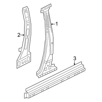 Nissan OE - Pillars, Rocker & Floor - Center Pillar & Rocker