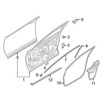 Nissan OE - Front Door - Door & Components