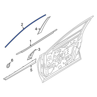 Nissan OE - Front Left Door Reveal Molding