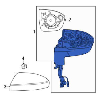 Nissan OE - Front Right Door Mirror