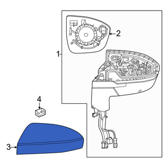 Nissan OE - Front Left Upper Door Mirror Cover