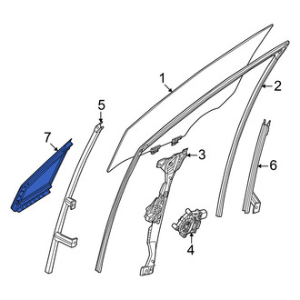 Nissan OE - Front Left Vent Window Assembly