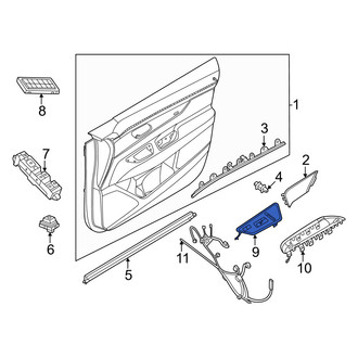 Nissan OE - Front Right Door Switch Trim Panel