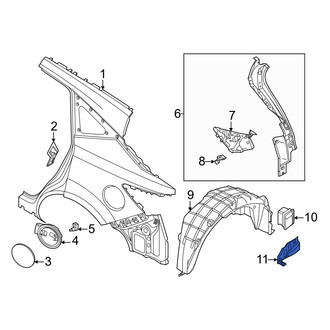 Nissan OE - Rear Left Quarter Panel Vent