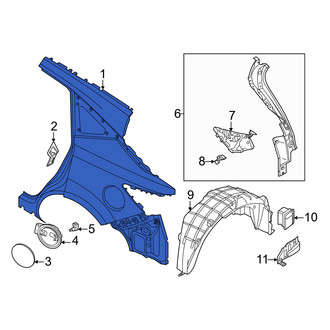 Nissan OE - Rear Left Outer Quarter Panel