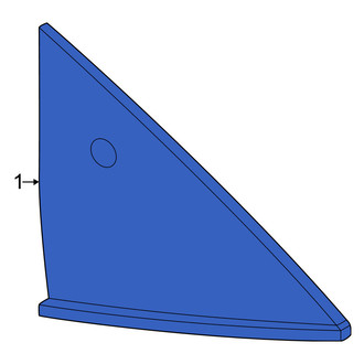 Nissan OE - Rear Left Quarter Glass