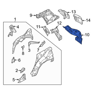 Nissan OE - Rear Left Upper Inner Body C-Pillar