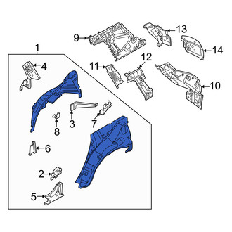 Nissan OE - Rear Left Inner Quarter Panel
