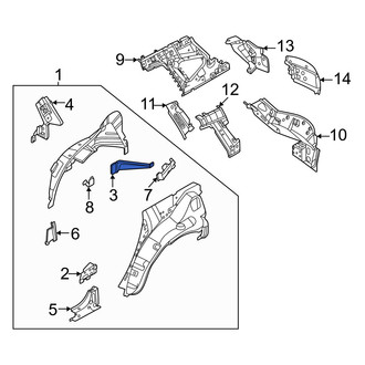 Nissan OE - Rear Left Outer Quarter Panel Extension