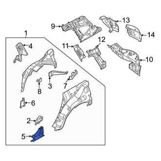 Nissan OE - Rear Left Quarter Panel Reinforcement