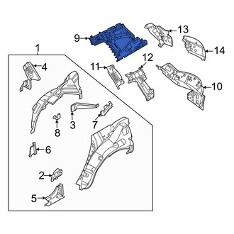Nissan OE - Rear Left Upper Inner Body C-Pillar