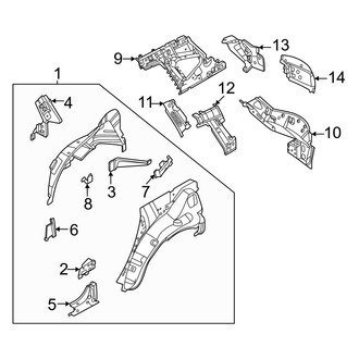Nissan OE - Quarter Panel - Inner Structure
