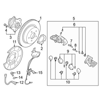 Nissan OE - Rear Suspension - Brake Components (FWD)