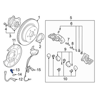 Nissan OE - Brake Hydraulic Hose to Caliper Bolt