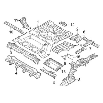 Nissan OE - Rear Body & Floor - Floor & Rails