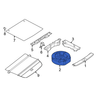 Nissan OE - Rear Spare Tire Compartment