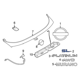 Nissan OE - Rear Hatch Emblem